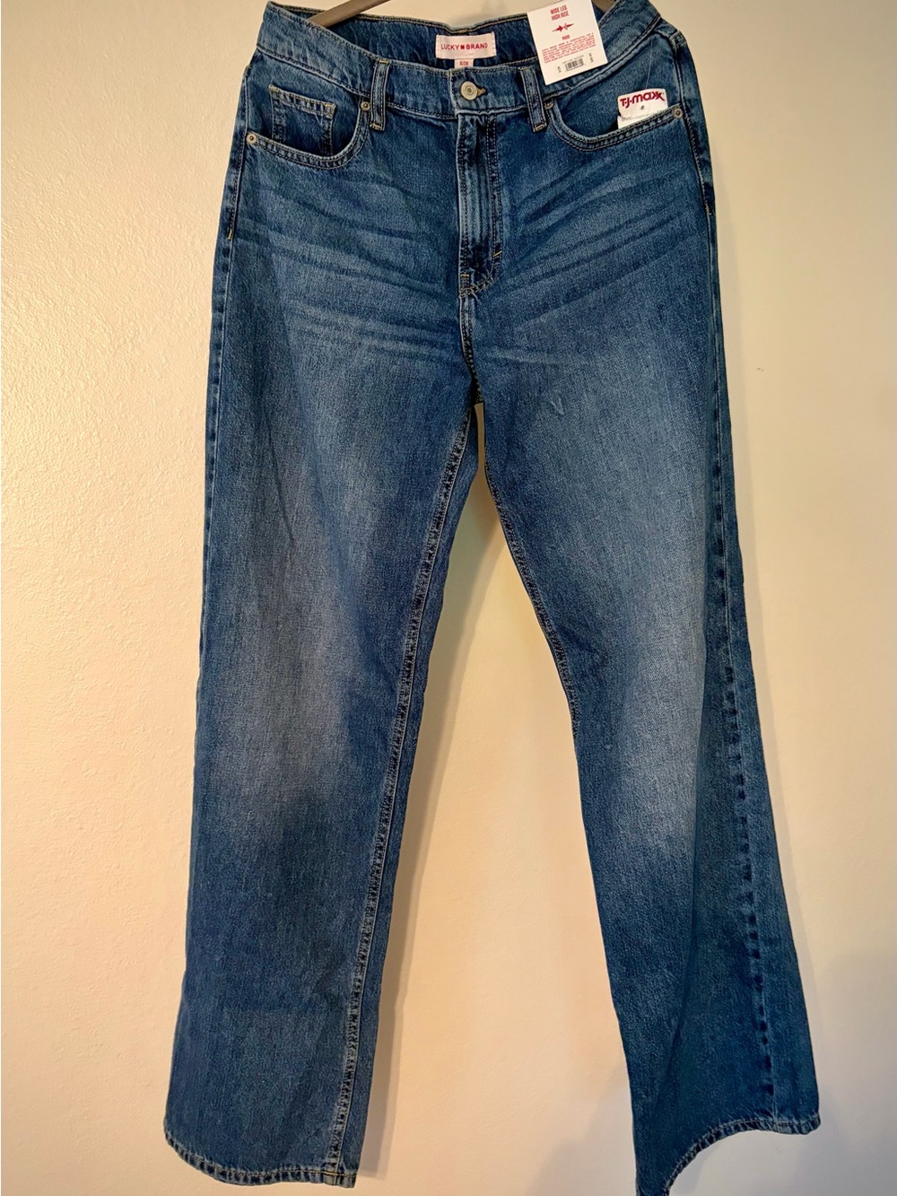 Lucky Brand Wide Leg High Rise Jeans